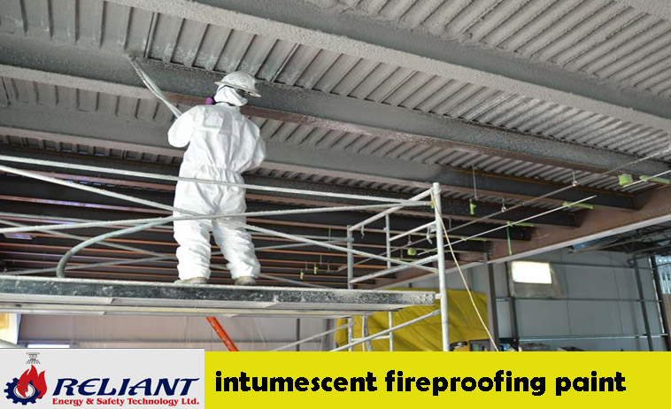 Intumescent fireproofing paint